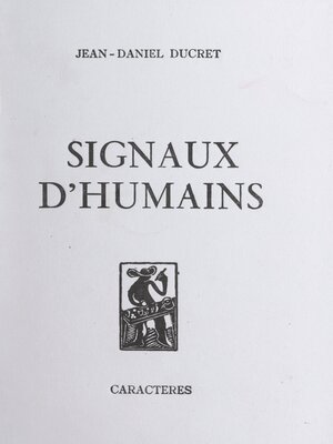 cover image of Signaux d'humains